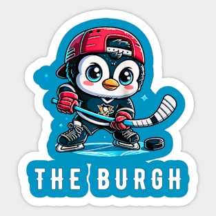 The burgh penguin hockey Sticker